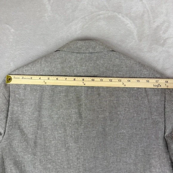 Stafford Linen Blend Sport Coat Mens 40R Tan Brown Classic Fit Blazer Preppy - Picture 15 of 16